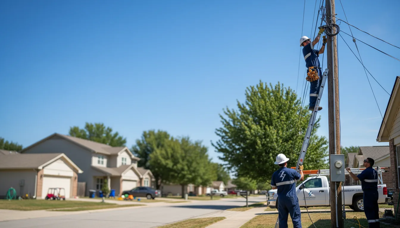 Residential electrician providing installation services in Byron, GA